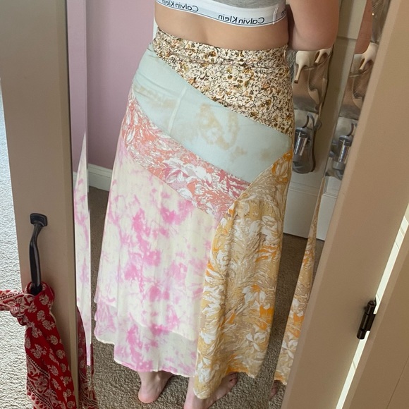 Patchwork midi skirt - Picture 2 of 6